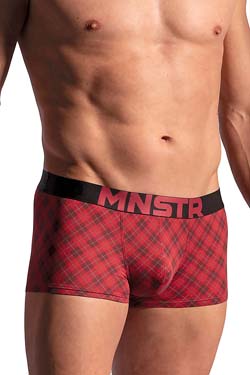 MANSTORE Micro Pants M2224 Check Red