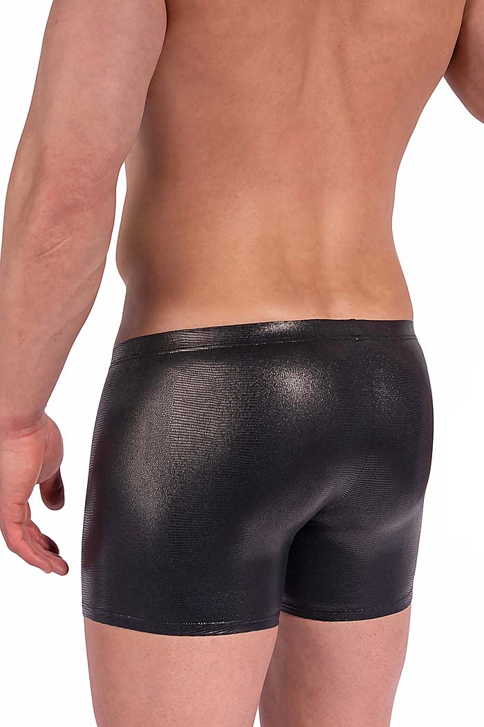 Manstore Popper Boxer M2317 – Mutande Uomo In Similpelle Nero – Taglia M – Nuovo Con Etichette