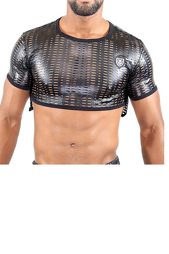 TOF Paris Centurion Crop Top Schwarz - easyfunshop