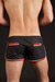 Barcode Berlin Gym Short Rubber-Coat Schwarz-Rot