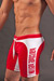 Barcode Berlin Biker Short Rot-Wei
