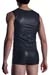 MANSTORE Zipped Vest M2002 Schwarz Leder-Optik