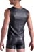 MANSTORE Zipped Vest M2192 Schwarz Leder-Optik