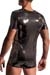 MANSTORE V-Neck T-Shirt M2228 Schwarz/Silber