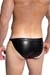 MANSTORE Micro Tanga M2482 Schwarz Leder-Optik
