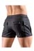 Svenjoyment Worker Style Mini Shorts in Matt-Leder-Optik