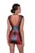 Hot Party Minikleid Mattlook Schwarz-Rot