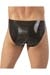 LATE X Herren Latex Slip mit ffnung Ouvert