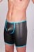 Wojoer Neopren Bade Slim Short 309W Schwarz-Trkis