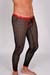 Wojoer Herren Leggings 343 Schwarz-Rot
