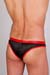 Wojoer Retro Brasil Mini Slip 353 Rot-Schwarz Leder Optik