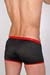 Wojoer Retro Pant 353 Rot-Schwarz Leder Optik