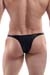 Wojoer Bade Micro PushUp Brief Black Shark Leder-Optik