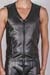 Benno von Stein Zip Vest Remas aus Synleather