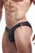 Cut4Men Boost Bikini Brief Schwarz Leder-Optik