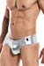 Cut4Men High Cut Cheeky Brief Metallic Silber