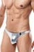 Cut4Men String Tanga Metallic Silber