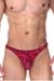 DON MORIS Thong String Rot-Schwarz