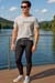 Doreanse Herren Leggings Lange Unterhose Schwarz