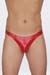 FunBoy Ministring Leder-Optik Bordeaux-Rot