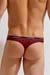GAUVINE Microfaser Herren Stringtanga Burgundy