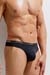 GAUVINE Microfaser Herren Stringtanga Schwarz