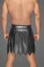 Noir Handmade Herren Gladiator Rock mit PVC Zierfalten