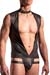 MANSTORE Bondage Body M2237 Schwarz Leder-Optik