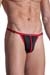 MANSTORE M2103 Lasso Tanga Schwarz/Rot