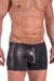 MANSTORE Zipped Pants M2369 Schwarz Leder-Optik