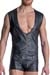 MANSTORE  Zipped Vest M2113 Schwarz Lederoptik