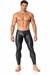 MANstore Herren Leggings M510 Leder-Optik Schwarz