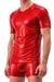 Manstore V-Neck Shirt M510 Tabasco Leder-Optik