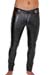 TOF Paris Herren Slim Fit Jeans Gladiator Lederoptik