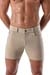 TOF Paris Patriot Chino Skinny Shorts Beige