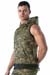 TOF Paris Army Sleeveless Hoodie Khaki Camouflage