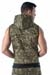 TOF Paris Army Sleeveless Hoodie Khaki Camouflage