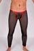Wojoer Herren Leggings 343 Schwarz-Rot