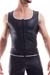 Wojoer Herren Zip-Weste 396 Black Silver