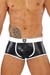 TOF Paris Boxer Pants Schwarz-Wei Leder-Optik