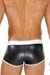 TOF Paris Boxer Pants Schwarz-Wei Leder-Optik