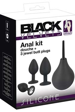 Analerotik Set 4-teilig Dusche und Plug-Trio