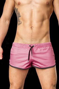 Barcode Berlin Gym Short Pink-Schwarz