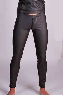 Benno von Stein Herren Zip Leggings / Meggings aus Synleather