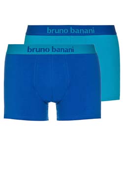Bruno Banani Shorts FLOWING im 2er Pack Türkis/Blau