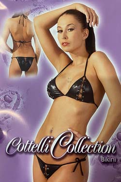 Cottelli Bikini Wetlook Schwarz