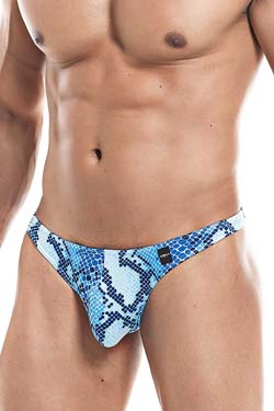 Cut4Men String Tanga Blue Snake