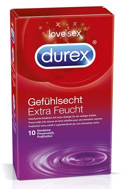 Durex Kondome Gefhlsecht Extra Feucht