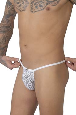 Eros Veneziani Spitzen G-String Wei