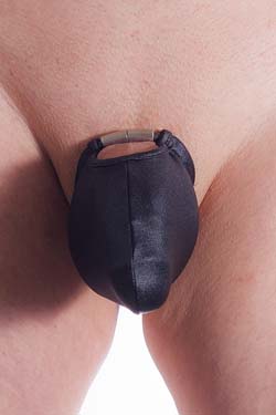 FunBoy Cockring-Sock-BK Wetlook-Schwarz